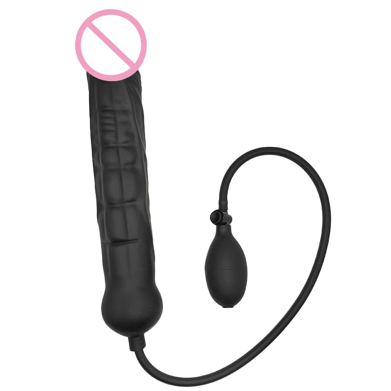 Inflatable Big Dildo Butt Plug Vagina And Anus Expansion Masturbator Prostate Stimulation Massage Anal Plug Couple Anal Sex Tool