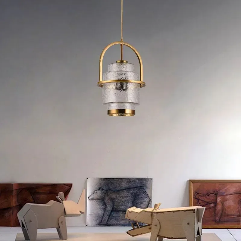 Light Luxury Simple Creative Model Room Restaurant Bar Chandelier Chain Store Aisle Hot Pot City Bar Small Chandelier led lamp