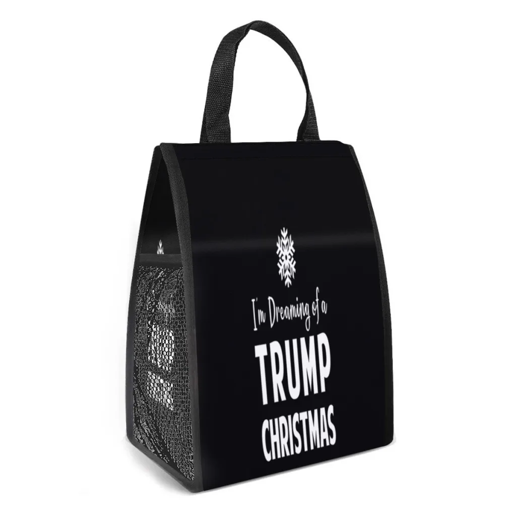 

I'm Dreaming Of A Trump Christmas Thermal Insulated Lunch Bag Portable Lunch Container For Camp Multifunction Food Box