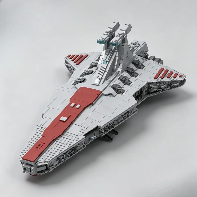 2849PCS Sci Fi Galaxy Cruiser Warship MOC Space Building Blocks Model DIY Educational Assembly Toy For Collection Birthday Gift