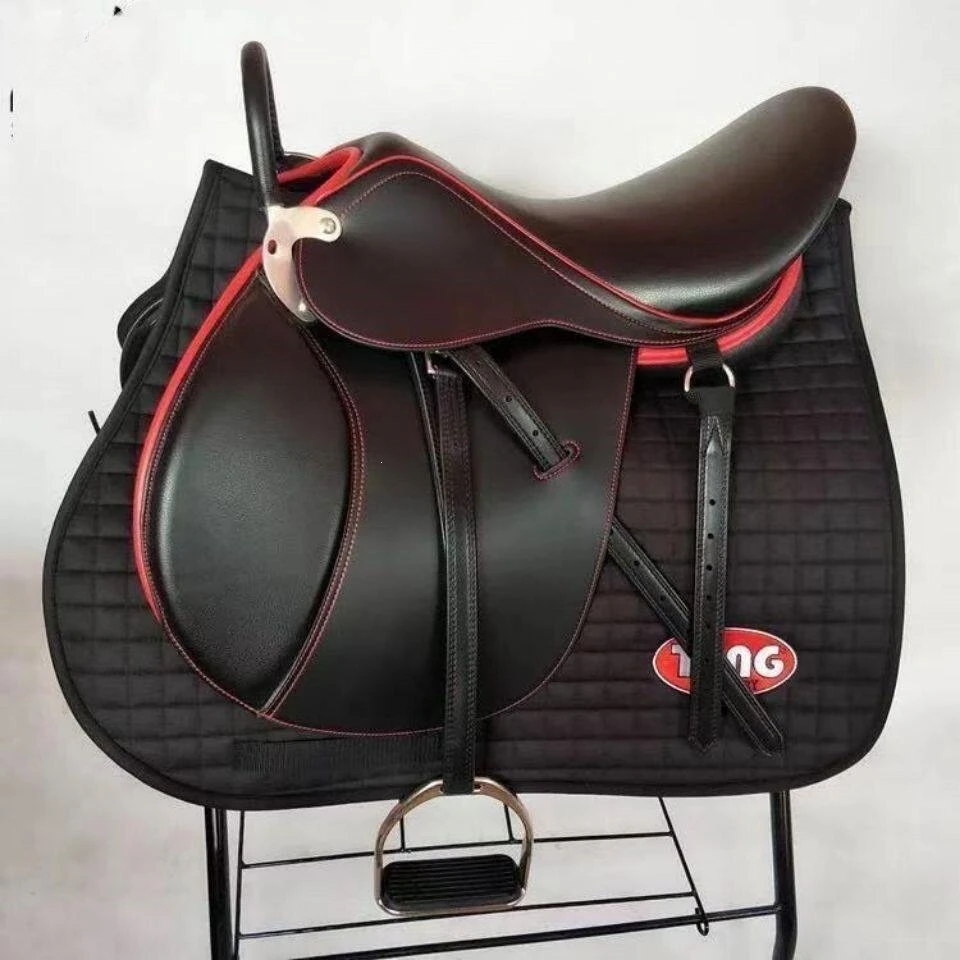 Equestrian comprehensive saddle, novice riding saddle, double belly belt teaching comprehensive saddle full set