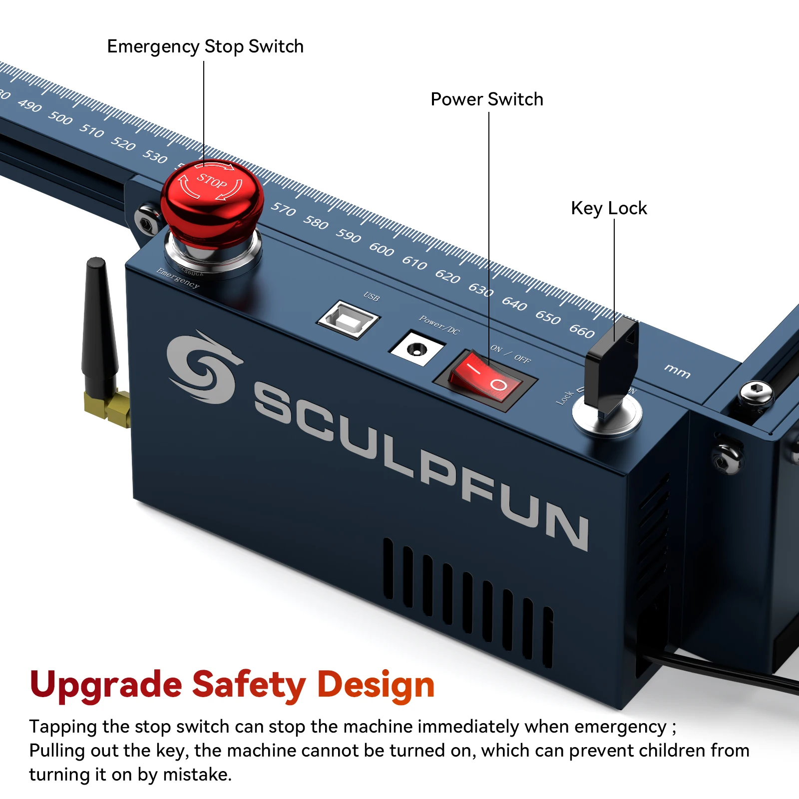 Macchina per incisione laser SCULPFUN S30 Ultra-33W Area di incisione 600x600mm Connessione BT Assistenza aerea automatica a 32 bit