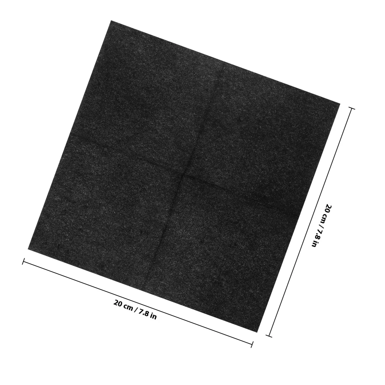 25Pcs Dust-Free Napkins Black 20x20cm Soft Tear-Resistant Lint-Free for Bars Restaurants Cocktail Lounges Events Grill Wipes