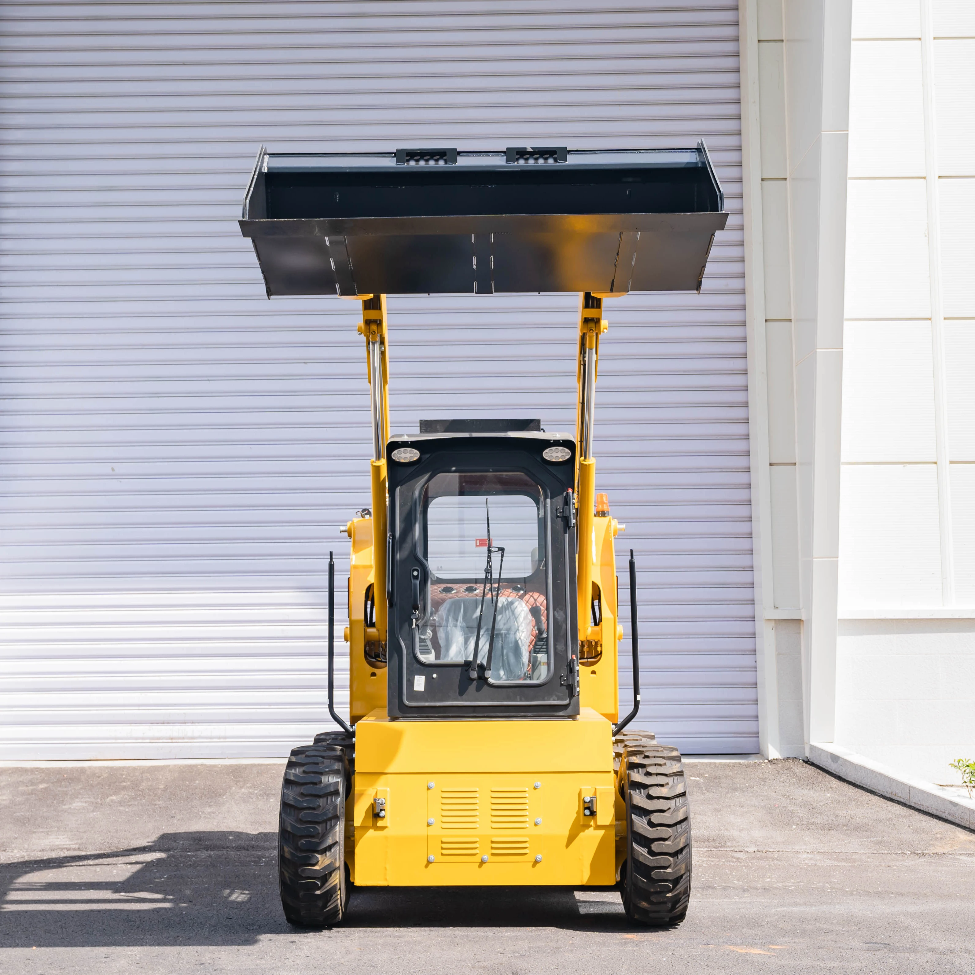 JC45 Mini Skid Steer Loader 1 ton 2 ton 3 ton Compact 4x4 Small Wheel Loader 700kg Rated Load for Construction Farm Landscaping