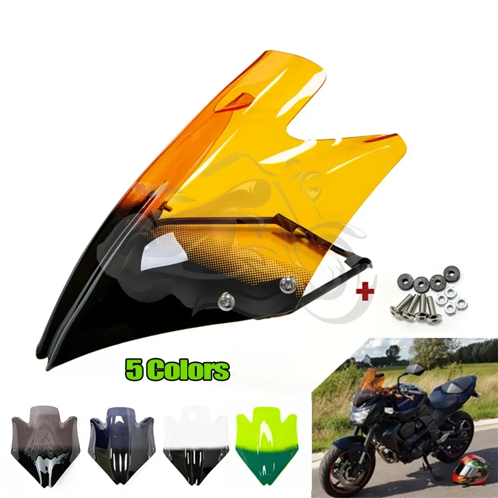 Fit For Kawasaki 2007 - 2012 Z750 Z750R Motorcycle Accessories Windshield Windscreen Z 750 2008 2009 2010 2011 Wind Deflectore