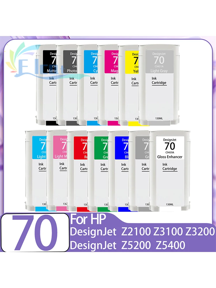 70er Tintenpatrone kompatibel mit HP 70 HP70 Tintenpatrone, geeignet für HP Designjet Z2100 Z3100 Z3200 Z5200 Z5400 Drucker.