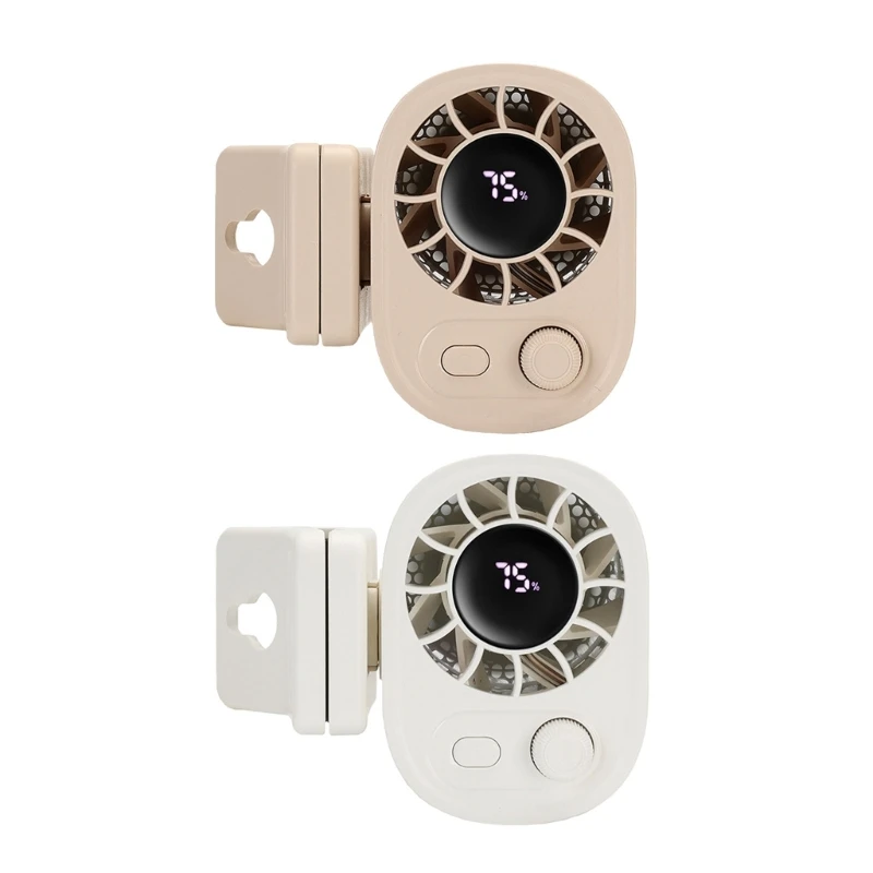 USB Desk Fan Rechargeable Battery تعمل على تشغيل جهاز تبريد مشبك قابل للتعديل لمحطات العمل خيمة حضانة