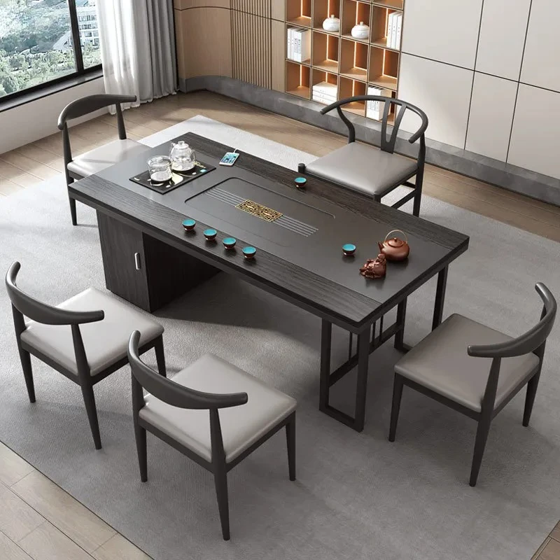 Home Small Tea Table Office Integrated Fully Automatic Tea Brewing Table Modern Simple Tea Table and Chair Set