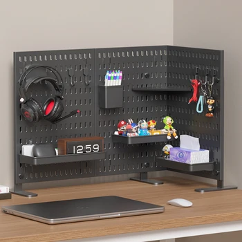 No Drill Desktop Pegboard Rack Gaming Room Organizer For Controllers Headphones Switch…