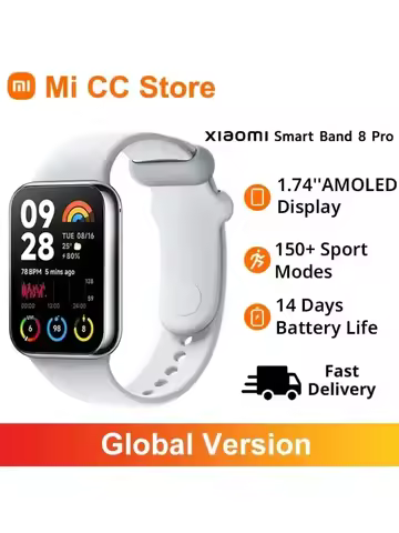 Xiaomi Mi Band 8 Pro Global Version Smart Wristband1.74" Color Square AMOLED GNSS Blood Oxygen Heart Rate Monitor Bluetooth 5.3
