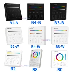 Miboxer B0 B1 B2 B3 B4 B8 2.4GHZ zdalny Panel dotykowy LED 4-strefowy/8-strefowy regulator ściemniania dla pojedynczy kolor/RGB + CCT/RGBW/lampa LED