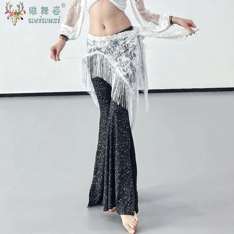 

Belly Dance Costumes for Women Sexy and Slimming Flared Pants Adult Oriental Dance Practice Clothing Dancing Training Trousers