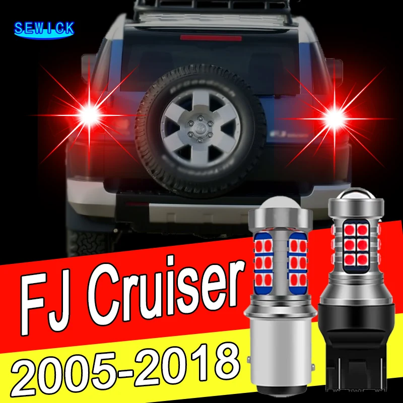 2x LED Brake Light Bulb Accessories For Toyota FJ Cruiser 2005-2018 2006 2007 2008 2009 2010 2011 2012 2013 2014 2015 2016 2017