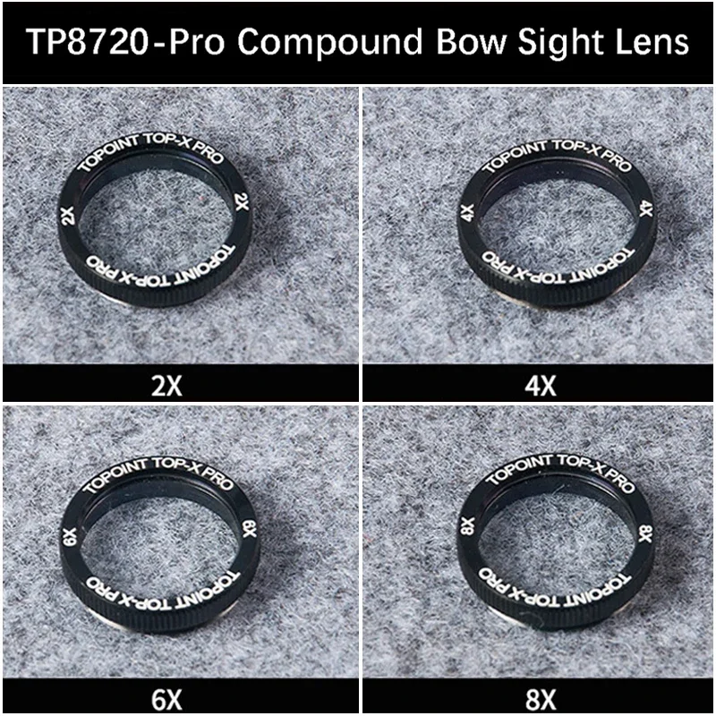 TP8720-Pro 2x/4x/ 6x/8x Lens Scope 30mm Magnify Glass for Compound Bow Sight Competitive Competition Archery Shooting Hunting ﻿