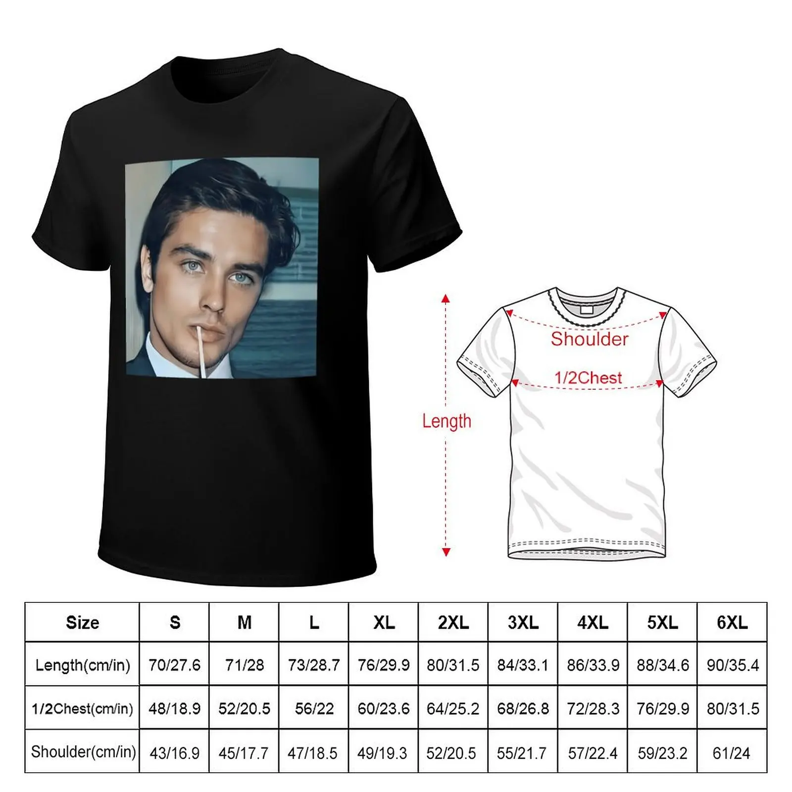 Alain Delon T-Shirt Soft Anti-Shrink Cotton Tee