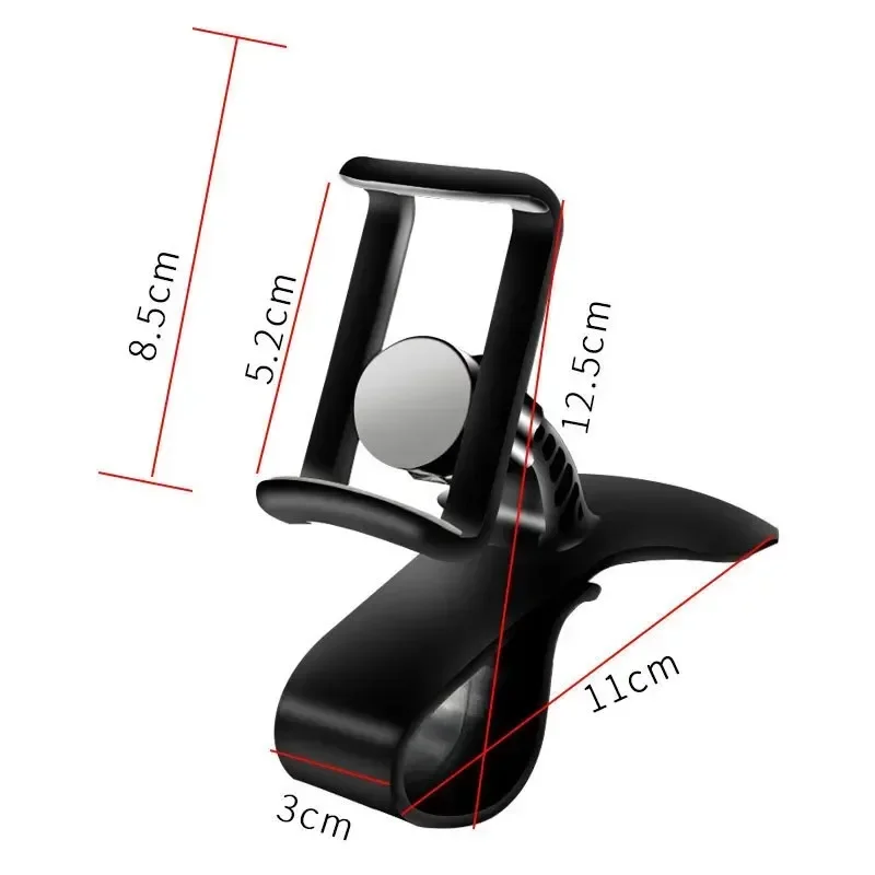 Car Phone Holder Stand Universal Dashboard Car Clip Mount GPS Bracket Car Mobile Phone Support in Car For iPhone Xiaomi Samsung image 4