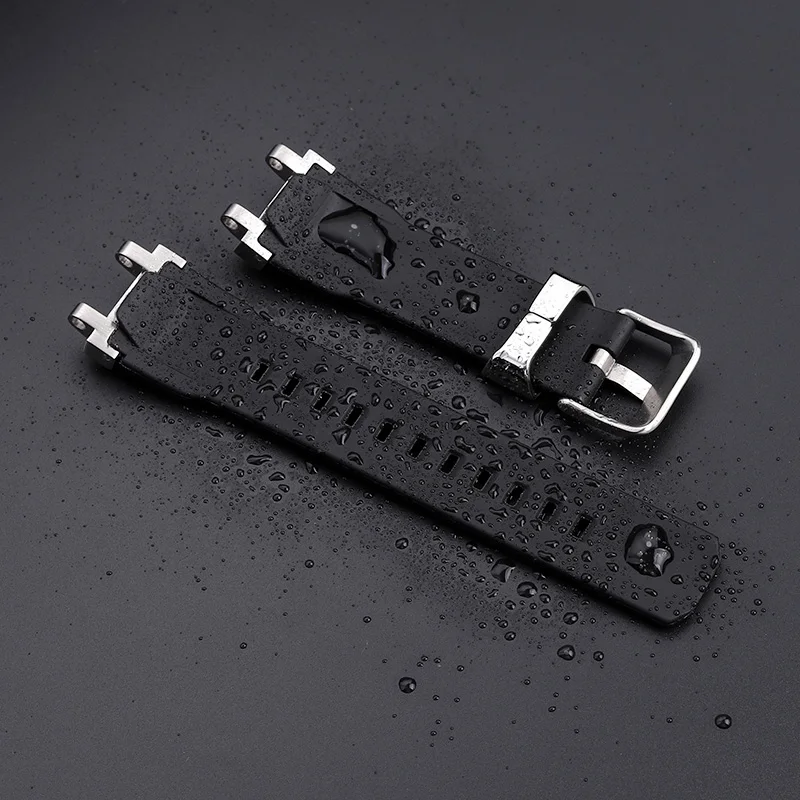 MTGB1000 موضة أربطة ساعات مطاطية متينة ل كاسيو G-SHOCK MTG-B1000 G1000 حزام رياضي سيليكون تعديل معدن الفولاذ المقاوم للصدأ
