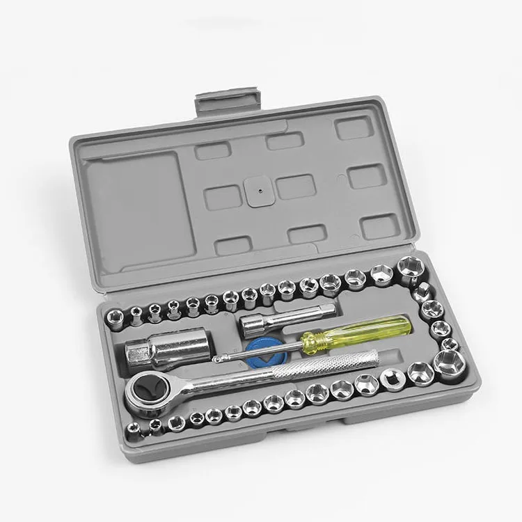 

B50 40PCS Socket Wrenches Auto Repair Toolbox Auto Socket Tool Hardware Tool Socket Set Socket Head Car Repair Tool Disassembly