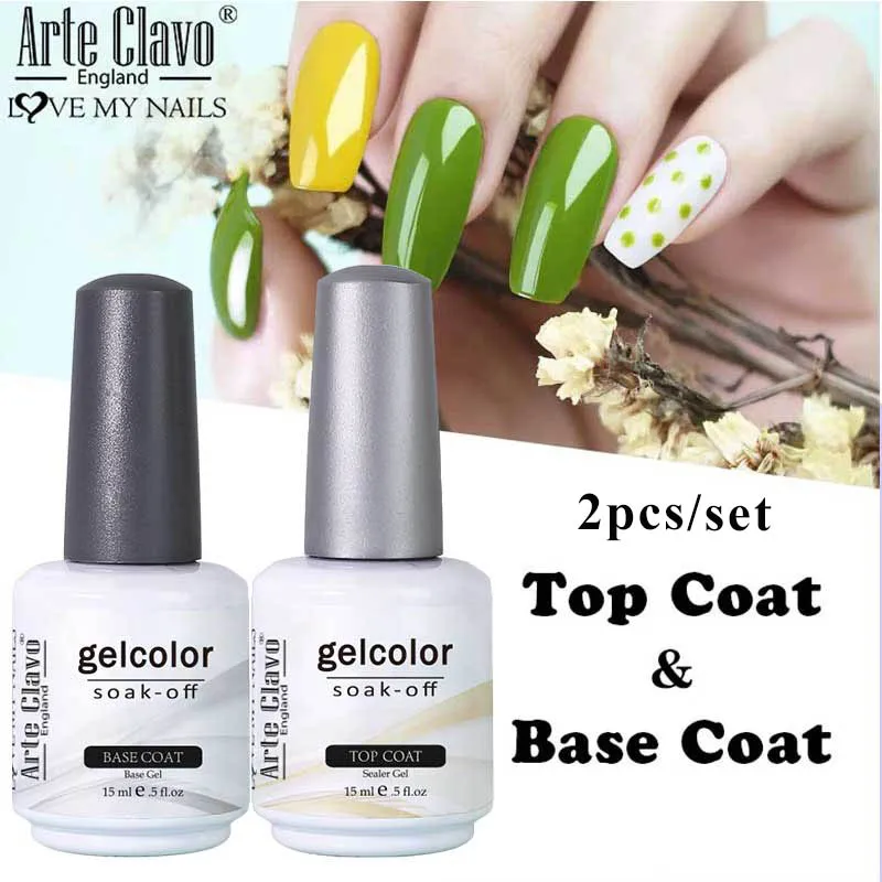 Arte Clavo Gel Nail Polish Kit Long Lasting Soak off Hybrid 4PCS/Set Top Base Coat Remover Reinforce Gel Fast Delivery Manicure