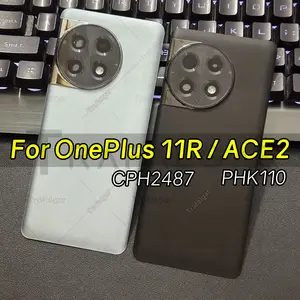 Bilashmart Glass Battery Back Cover Oneplus 11R ACE2 5G CPH2487 PHK110 Rear Housing Door Panel Case Replacement with Adhesive Sticker
