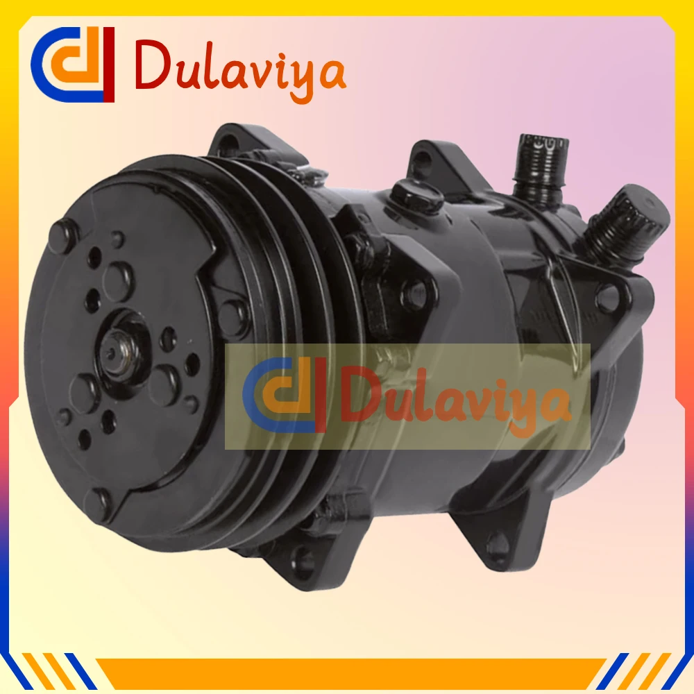 

New Sanden SD7H15 in Black 7863 7867 8024 8031 8062 For Car AC Compressor SD7H15 4663 4779 6036 8104 8258 132mm AA PV2 12V / 24V