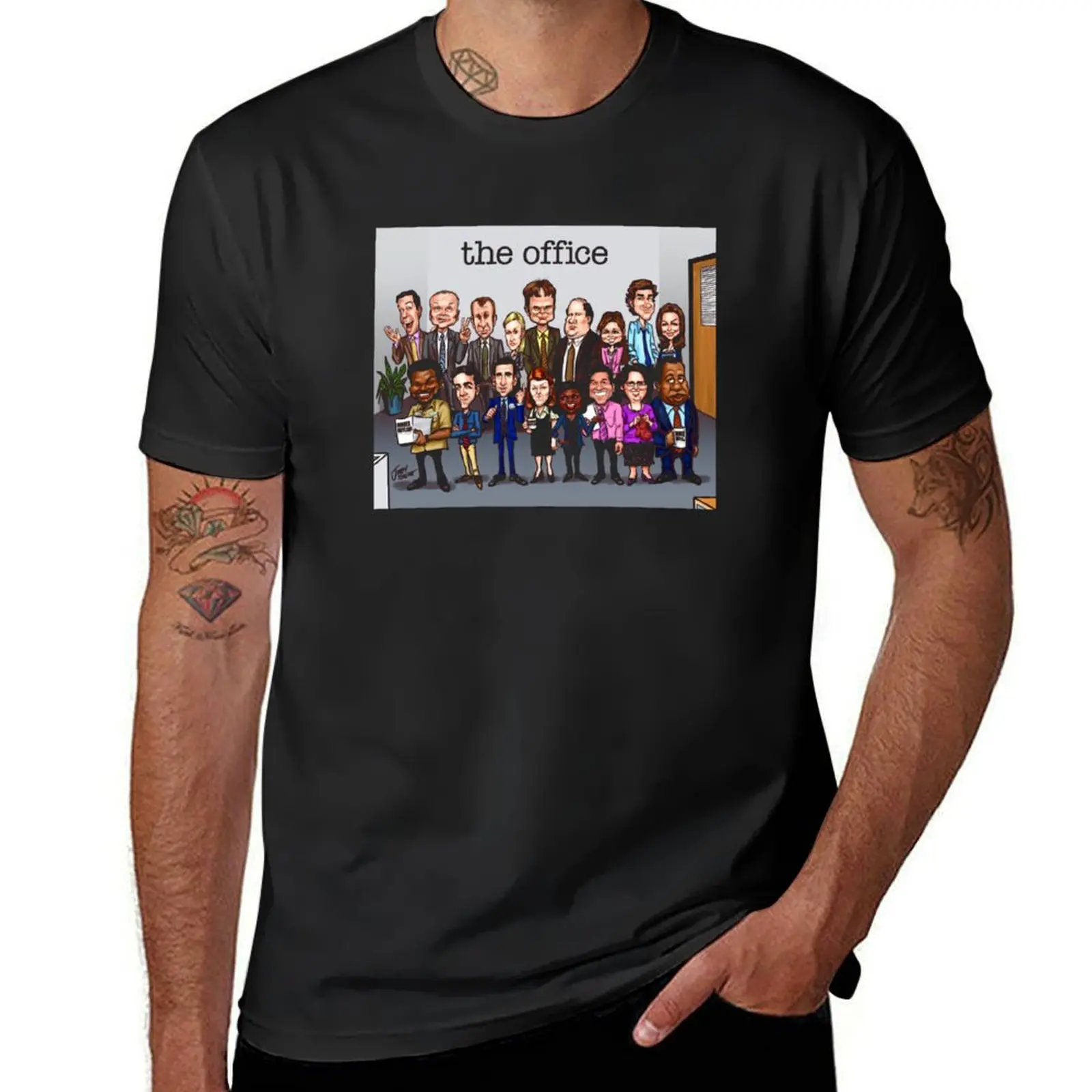 The Cast of the TV series T-Shirt vintage clothes blacks hippie clothes T-shirts for men cotton