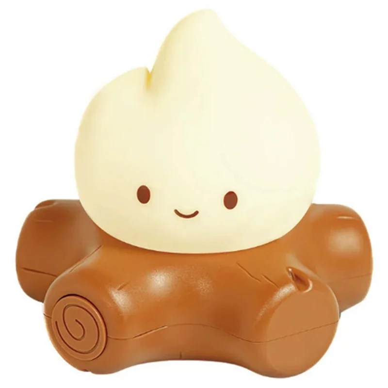 

【A69Z】Atmosphere Lamp LED Candles Table Lamp USB Rechargeable Small Fire Pile Table Light Cute Design