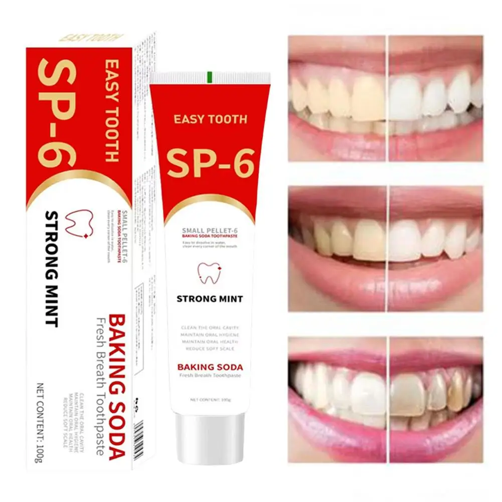 SP-6 Probiotic Toothpaste Whitening Teeth Removes Bad Breath Dental Plate Stain Natural Plant Extract Toothpaste Oral Care 120g