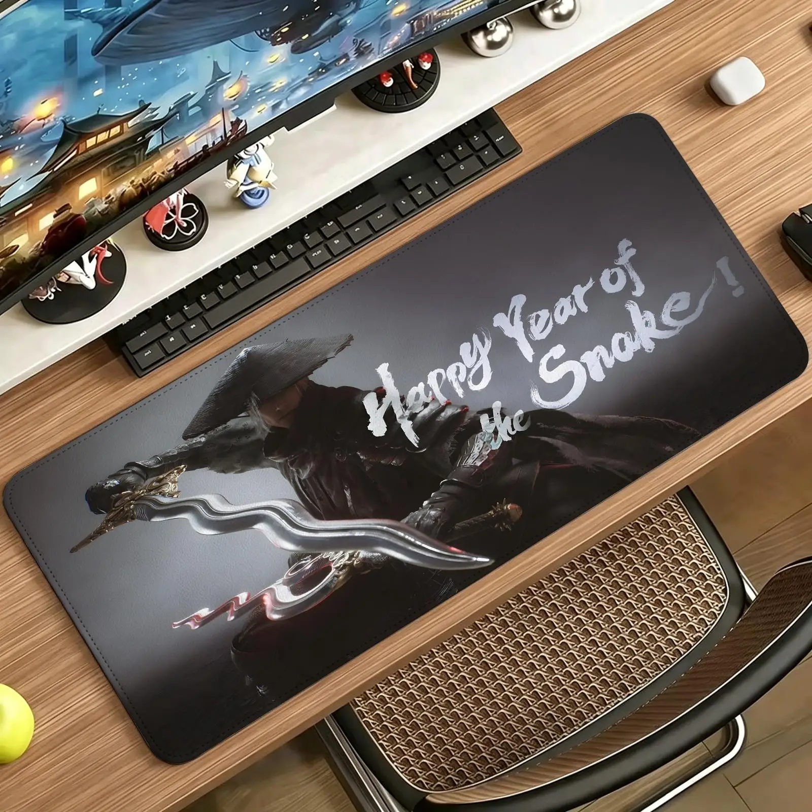 Mouse Pad Esports gaming mouse pad, stitched edge computer desk mat,New game Phantom Blade Zero anime style desktop mouse mat