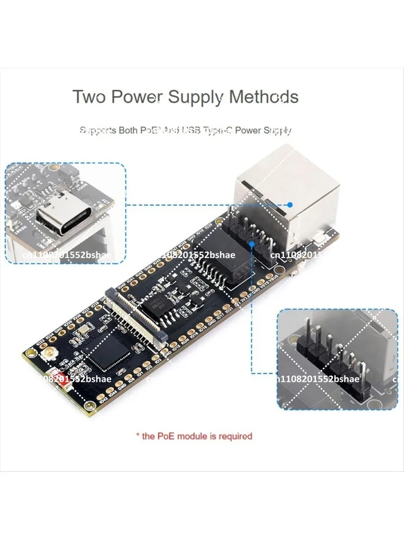 ESP32-S3-POE-ETH ESP32-S3 Ethernet Development Board Dual-Core Wi-Fi Bluetooth USB Type-C view 4