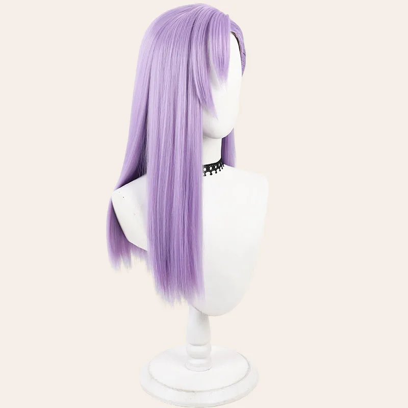 Anime JOJO Melone Cosplay Wig Purple Long Heat Resistant Synthetic Hair For Women Men Halloween Costume Party Carnival Props