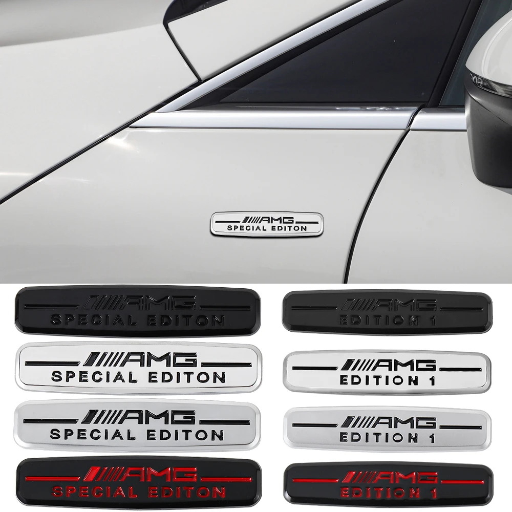 Emblema 3D AMG EDICIÓN ESPECIAL, Adhesivo Metálico para Decoración Interior y Exterior de Automóviles Mercedes Benz W176 W212 W204 W108 W196 W168 W205