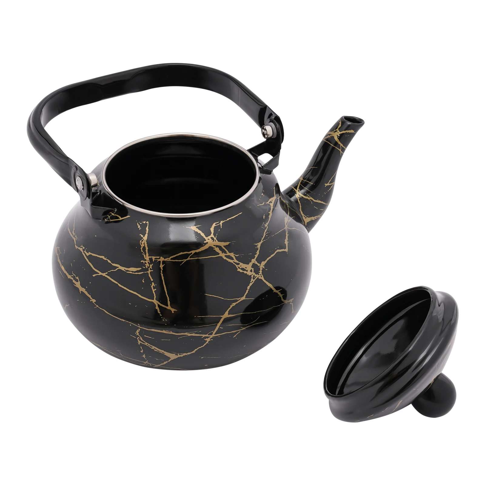 Image 4: Théière en émail, 2 L, pour thé et café