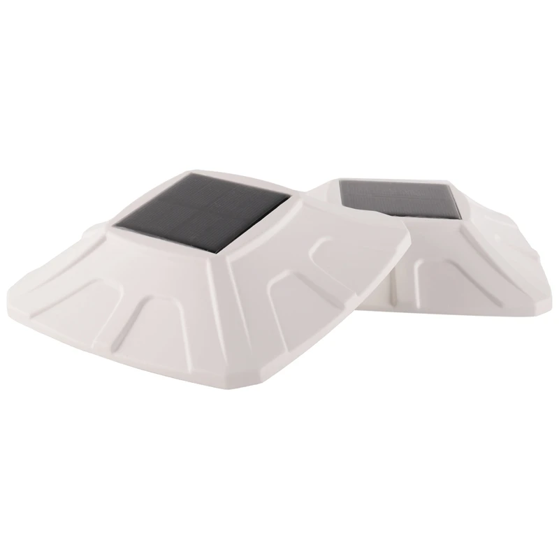 

Наружные фонари на солнечных батареях — 2 шт. в упаковке, 2 режима, солнечные фонари для палубного забора, водонепроницаемые IP65, световые стойки на солнечной энергии, белый-A21I