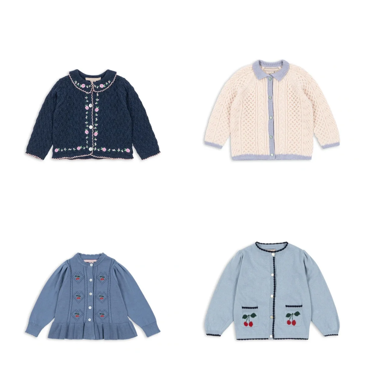 

2024, весенне-осенние джемперы для девочек, белые топы для маленьких мальчиков, свитер, кардиган, детский свитер, детская одежда, одежда для малышей