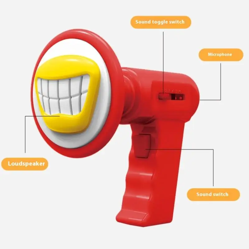 1 pz amplificatore portatile giocattolo che cambia voce per bambini con 6 effetti sonori gioco di ruolo altoparlante vocale parodia giocattolo divertente