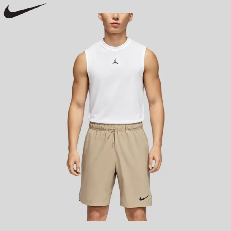 

Nike 2Pcs Summer Casual Sleeveless Shorts Mens Street Basketball Athletic ClothesFN5857-100+DM6618-247