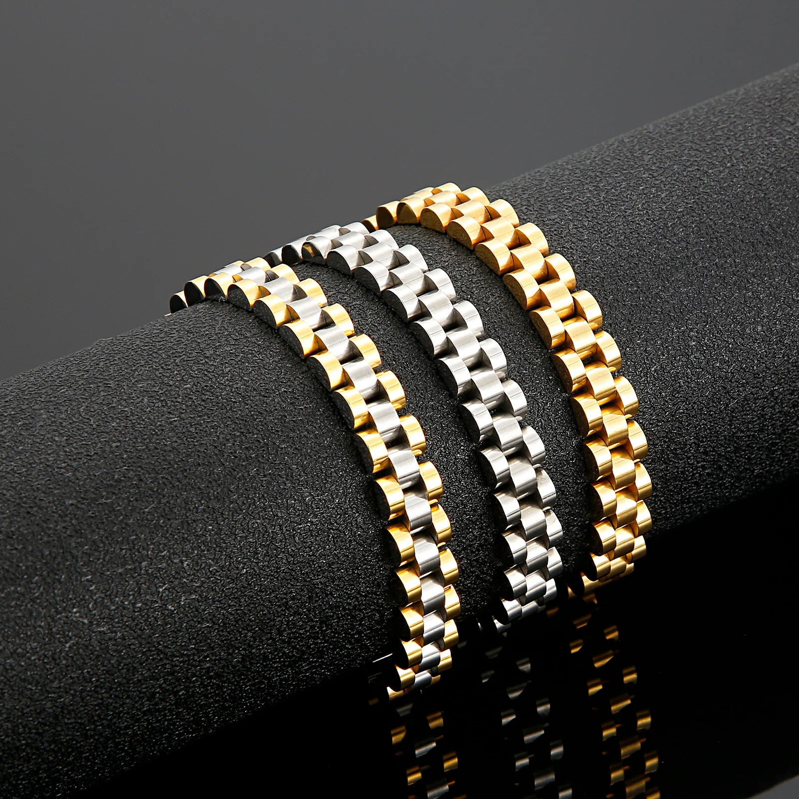 Kalen 10/16mm Watch Wrist Bike Chain Men's Bracelet Classic High Quality Stainless Steel Jewelry Fashion Chunky Accessories Gift