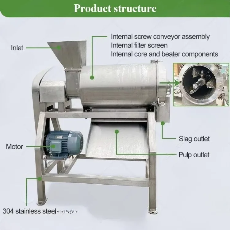 Raspberry Guava Grape Soursop Mango Fruit And Destoner Pulper Finisher Pulp Jam Make Apple Puree Machine