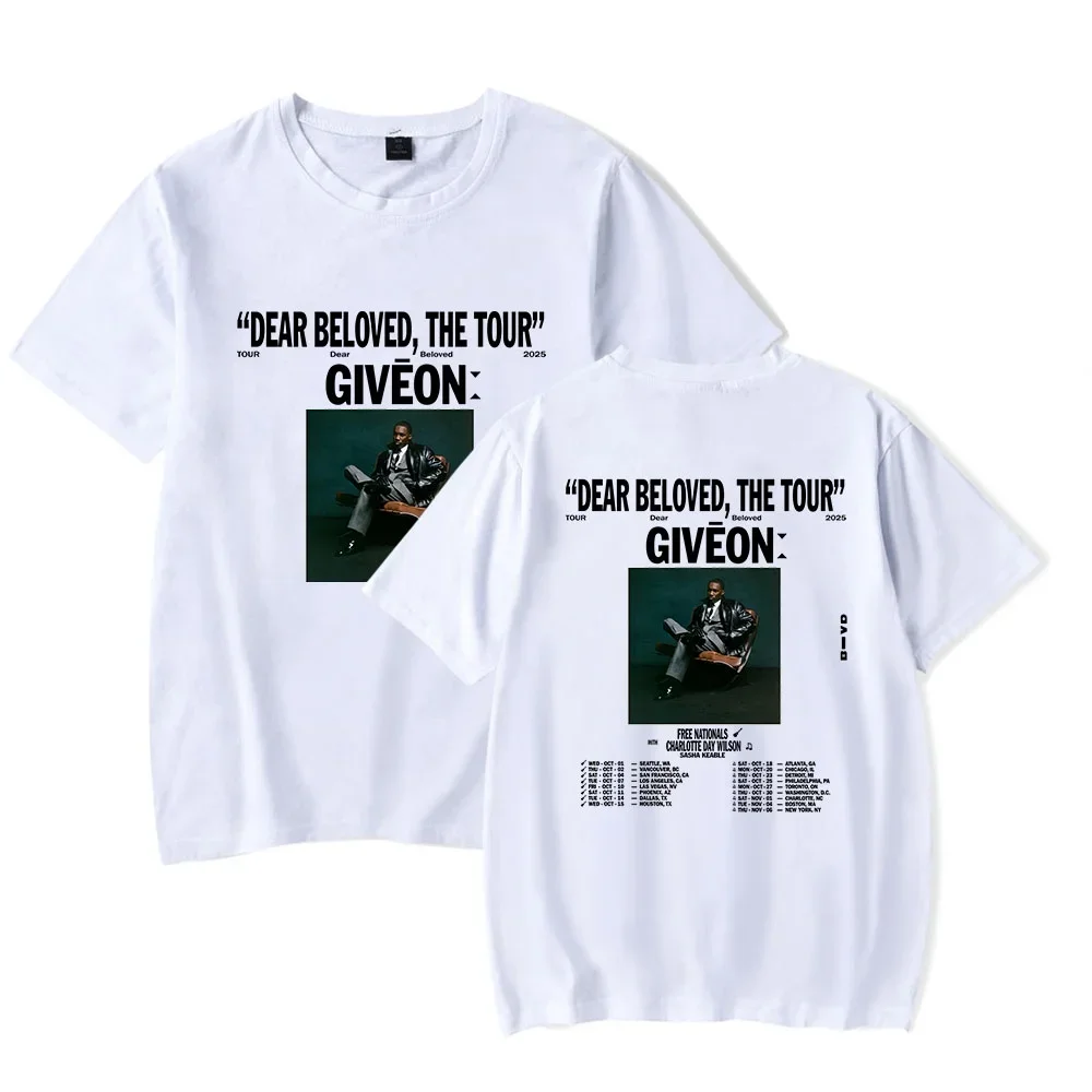 Giveon Dear Beloved The Tour 2025 T-Shirt Merch Women/Men Unisex Summer Short Sleeve Tshirt Streetwear