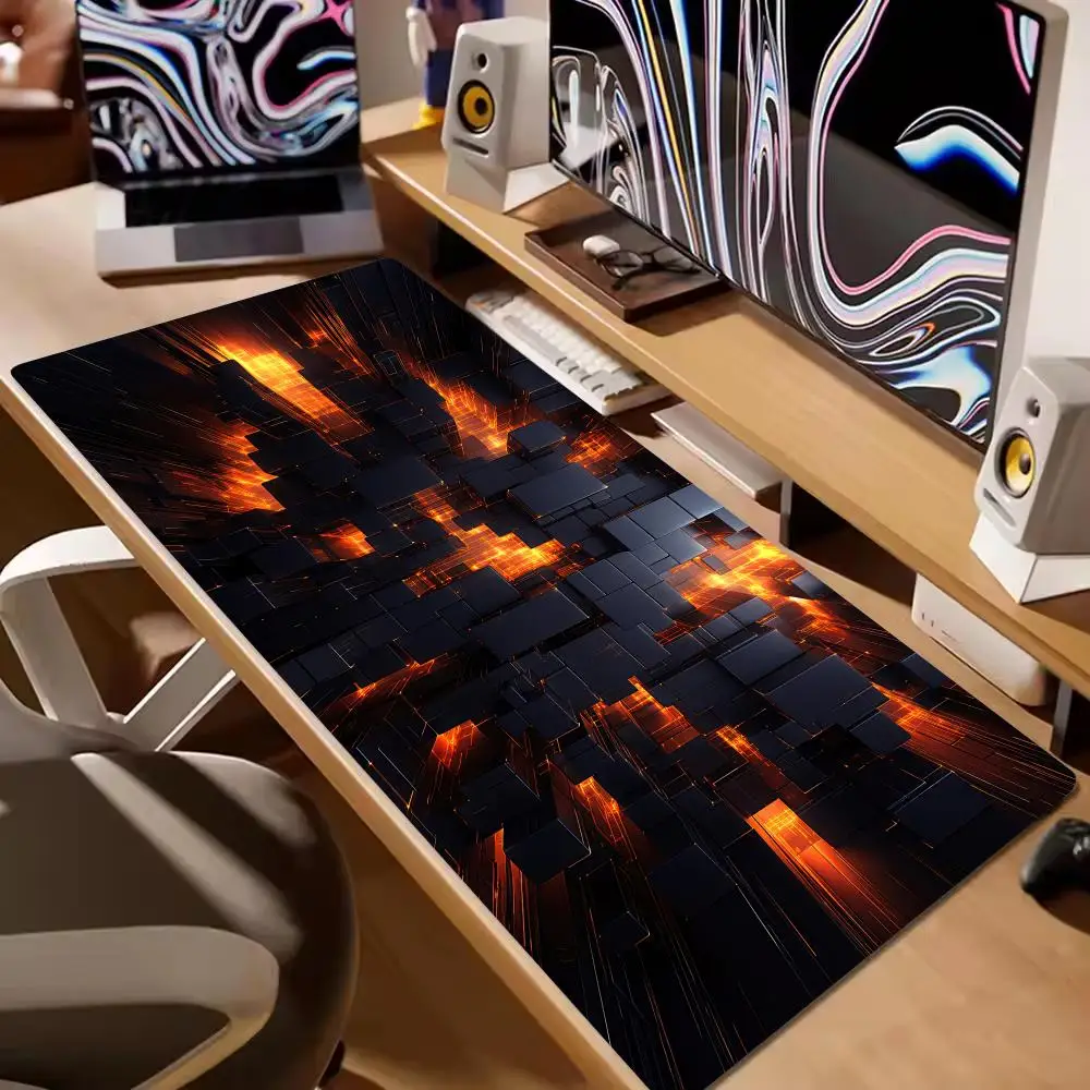 

Технологический крутой коврик для мыши, большой коврик для компьютерного офиса, игрового стола, XXL, резиновые противоскользящие прошитые коврики для клавиатуры, моющиеся настольные коврики