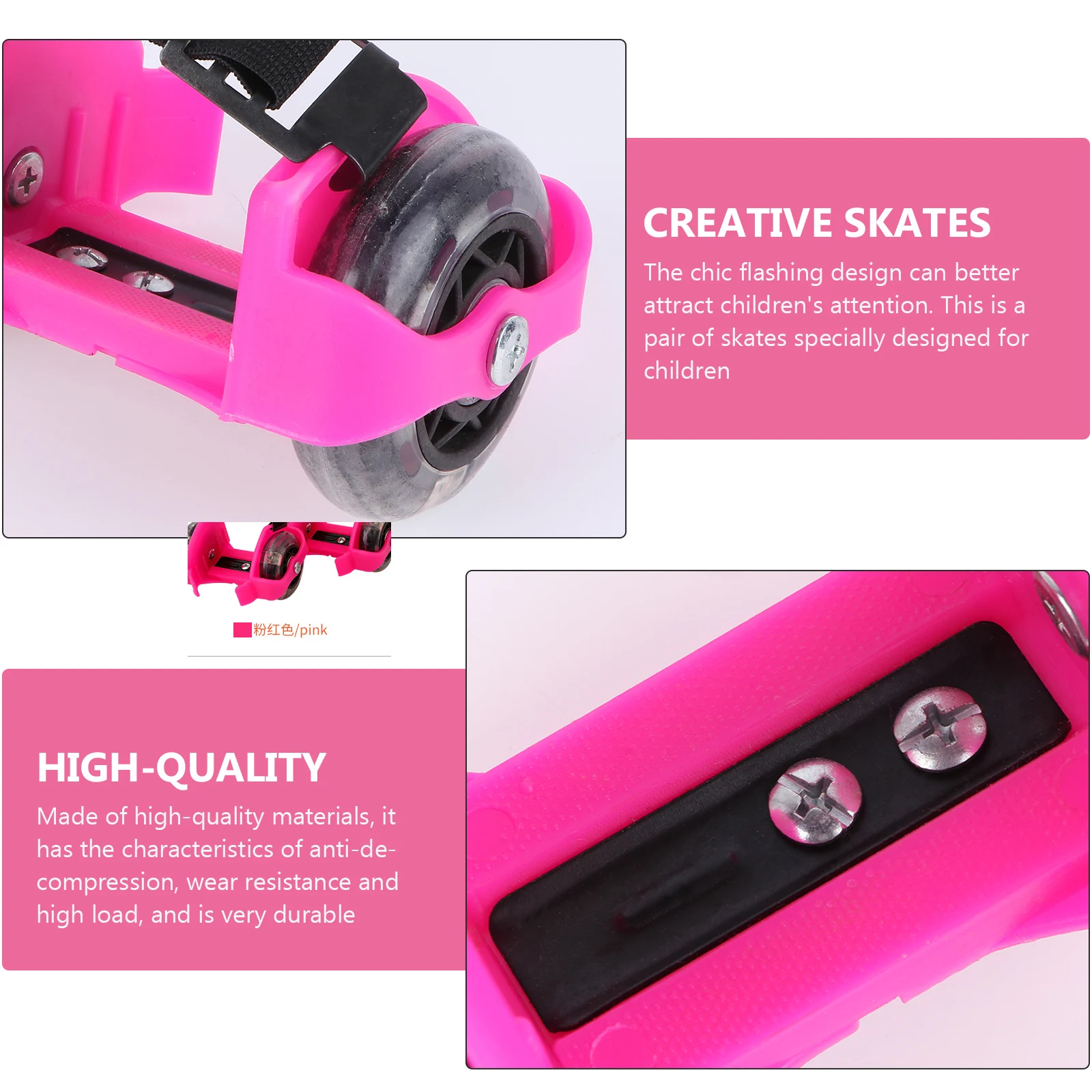 زوج واحد من أحذية عجلة اللهب المتوهجة لأحذية التزلج الدوارة القابلة للتعديل هدية رياضية خارجية