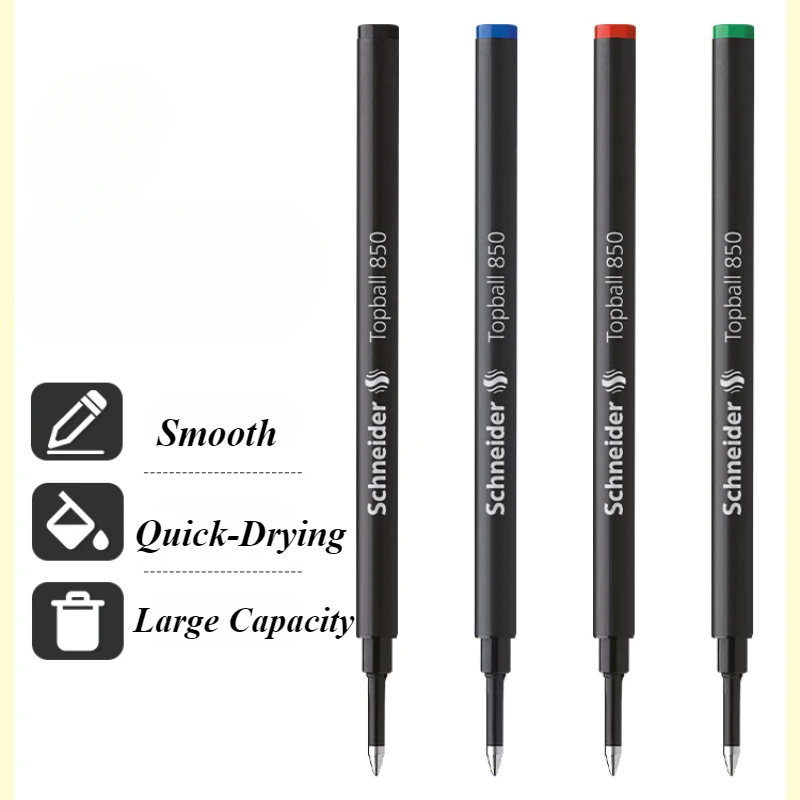 

New Schneider 850 Pen Refill Black Gel Pens Refills Blue Red Ink Rods Refill Writing Office Stationery School Student Supplies