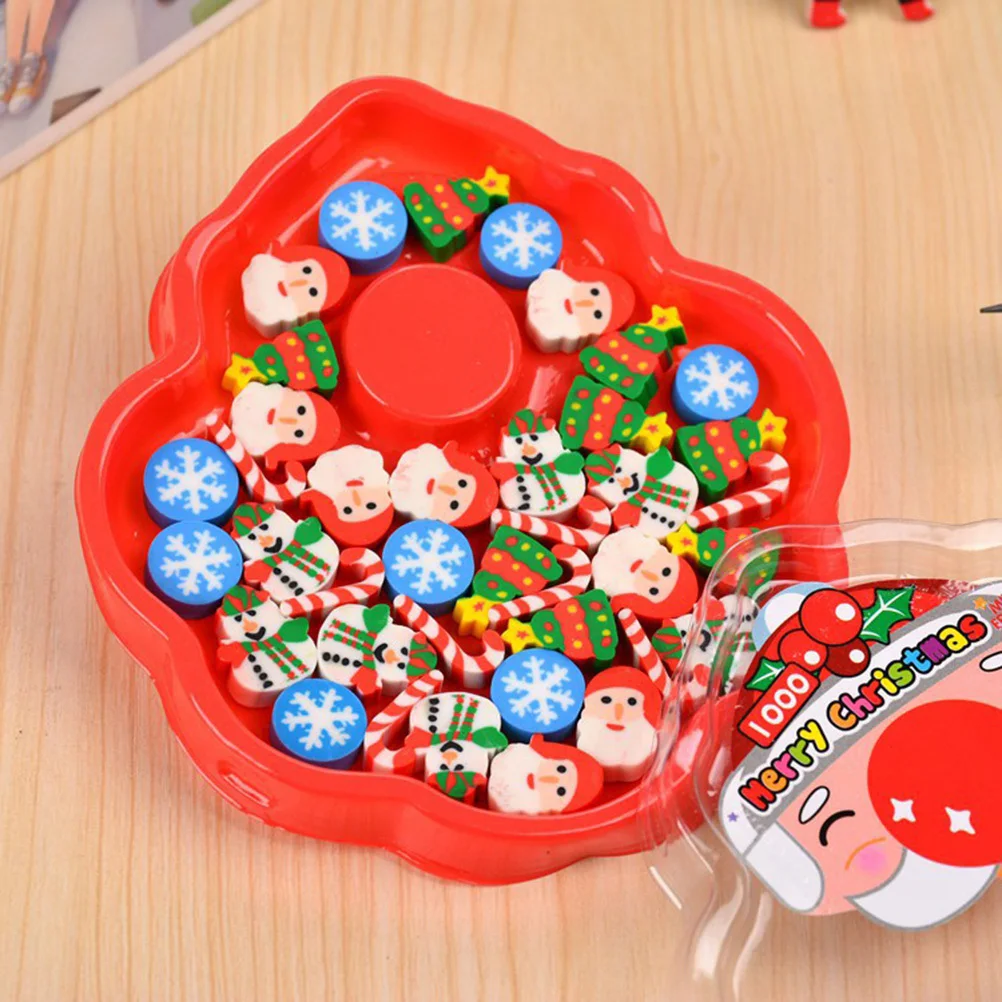 

Santa Claus Erasers Christmas Design Cute Pencil Erasers for Kids Holiday Party Favors Gifts School Office Supplies