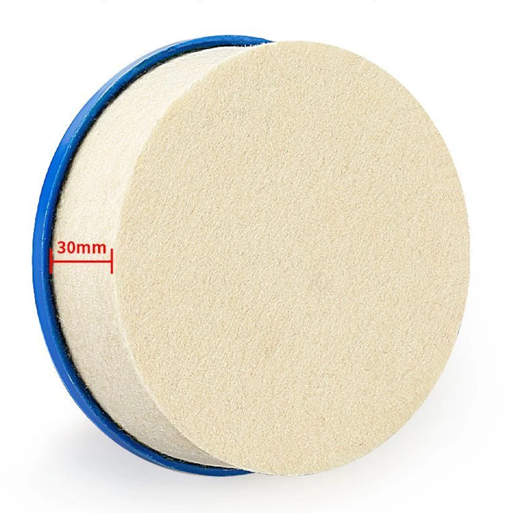1Pc 4 Inch 100mm Snail Lock Abrasive Wool Polishing Wheel Felt Wheel For Grinding Stone Marble Granite Glass Stainless Steel