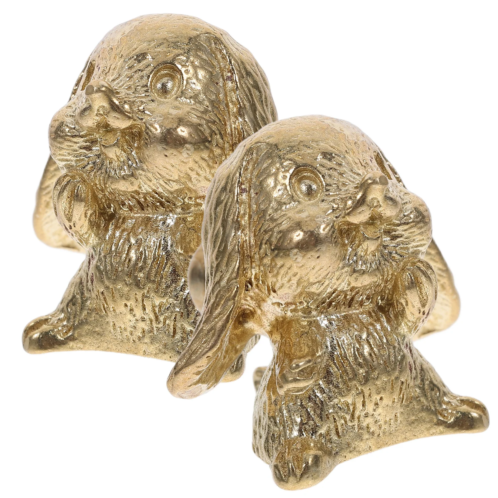 

2pcs Brass Door Handles Vintage Small Knobs For Jewelry Box Creative Drooping Ear Bunny Drawer Pulls Unique Cabinet Hardware
