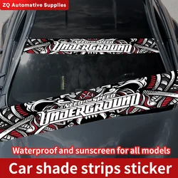 NEED FOR SPEED Car Front and Rear Windshield Stickers Personalized Interesting Stickers Windscreen Banner Decal Window Sticker