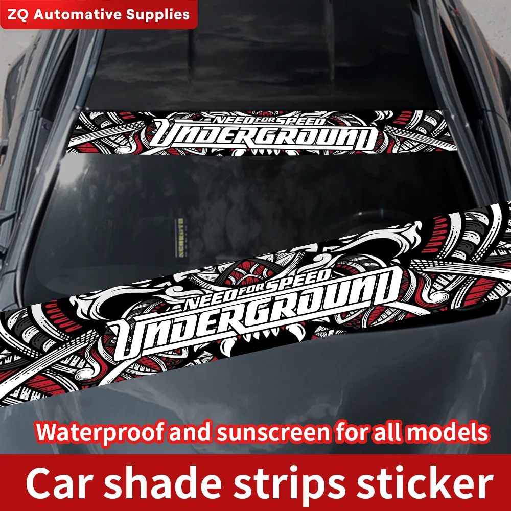 NEED FOR SPEED Car Front and Rear Windshield Stickers Personalized Interesting Stickers Windscreen Banner Decal Window Sticker