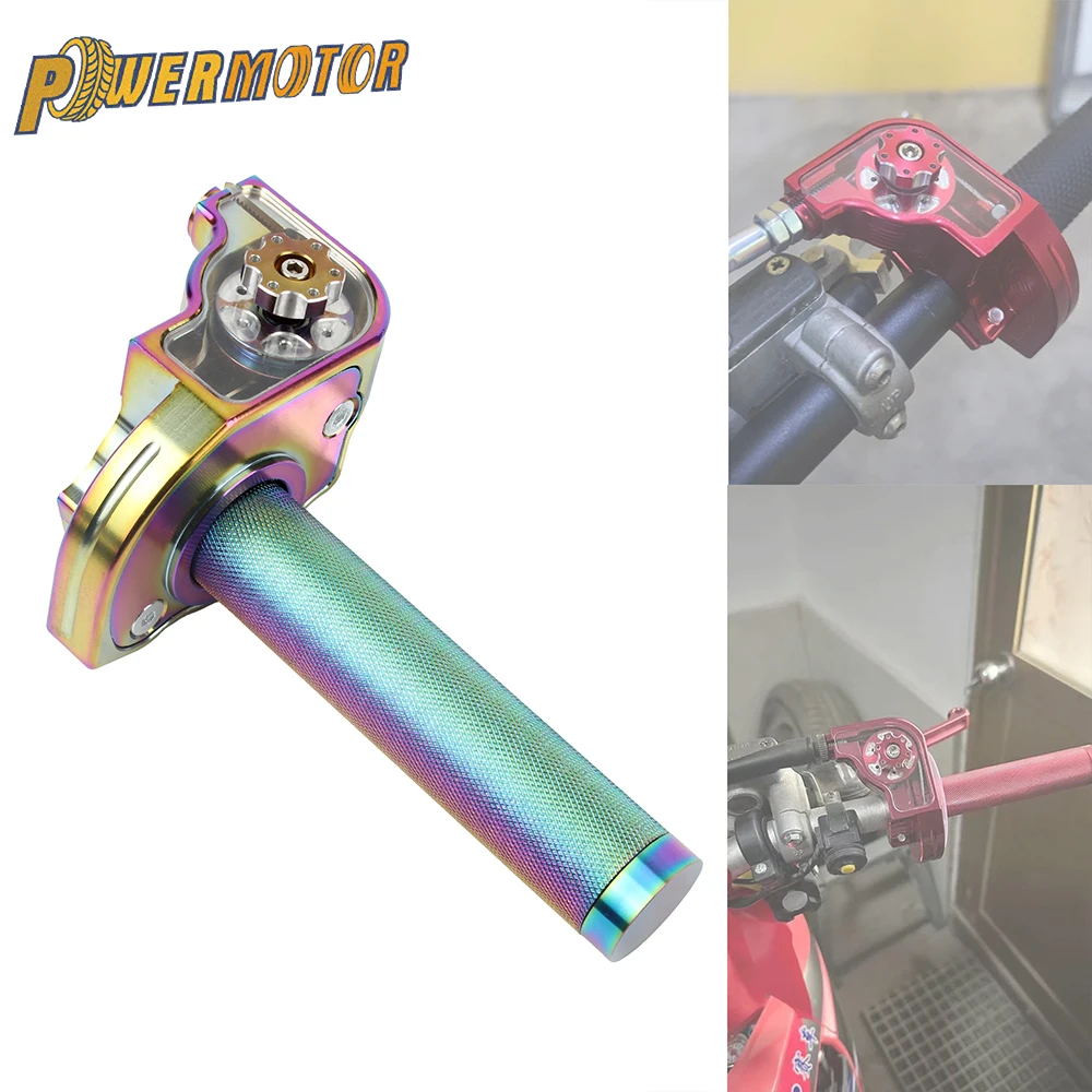 

Motorcycle 7/8" Accelerator Throttle Twist Grips Handlebars CNC Aluminum Universal Scooter Dirt Pit Bikes ATV UTV Motocross