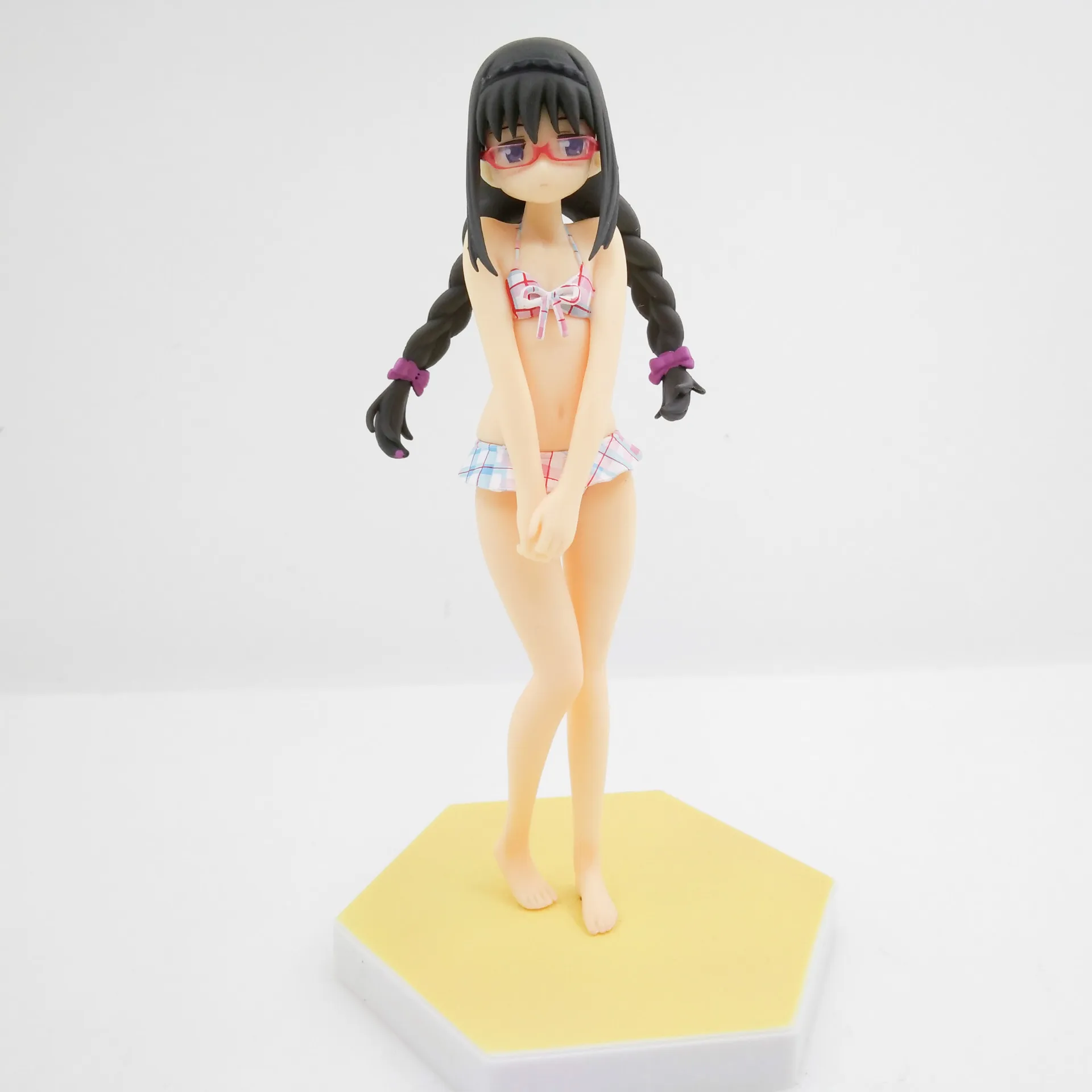 17CM Anime Mahou Shoujo MadokaMagica Akemi Homura figura Beach Queens 1/10 costume da bagno Ver Gekijouban modello giocattolo regalo Action Figure